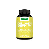 Capsules de collagène complexe personnalisées avec logo, hydrolysées, à base de bovin, de poulet, de poisson et de coquille d'œuf, pour la peau, les cheveux, les ongles et les articulations