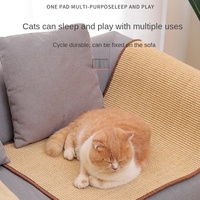 Planche à gratter pour chat domestique moderne Coussin en sisal résistant à l'usure Griffe de meulage anti-rayures essentielle pour la protection du canapé pour animaux de compagnie