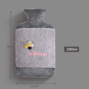 Venta caliente 1l 2l, bolsa de agua caliente Bolsa de botella de agua caliente de goma de Pvc Cubierta de bolsas de agua caliente para calentar/ - Product Image 6