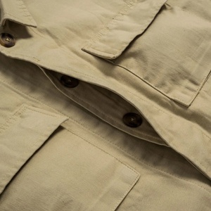 Chaqueta de Trabajo Acolchada Vintage Personalizada, 100% Algodón Satinado, Estilo Desgastado, Ropa de Trabajo de Invierno, Cuello Alto, Cierre de Cremallera, Informal, de Lona - Product Image 5