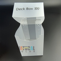 Boîte de jeux de société PP 100 +, étui de rangement transparent pour cartes à collectionner pour Yugioh Magic Mtg Pkm Ygo Tcg Poker Tarot