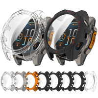 Étui de protection premium pour montre connectée Garmin Fenix 8 Solar AMOLED avec protection d'écran en verre trempé