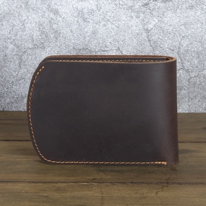 For Boshiho Luxury Retrowallet Clutch Men's <b>Wallet</b> Custom Anti-Theft Short Leather <b>Wallet</b> with Zipper Closure and Cotton Lining - Product Image 3