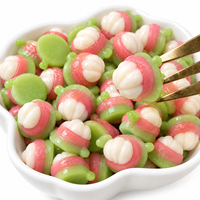 Bonbons gélifiés comestibles en forme de mangoustan 3D, saveur fruitée acidulée, bonbons halal, bonbons et confiseries personnalisés, vente en gros