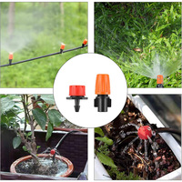 Kit de Riego por Goteo Personalizado de 200 Piezas, Sistema de Riego Automático de 164 Pies para Jardín, Enfriamiento por Nebulización para Invernadero, Patio y Césped
