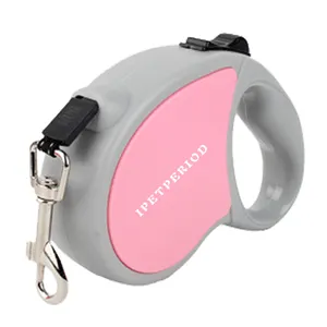 lazada поводок для собак Suppliers-New wholesale custom printed logo pet leash running nylon retractable dog leash