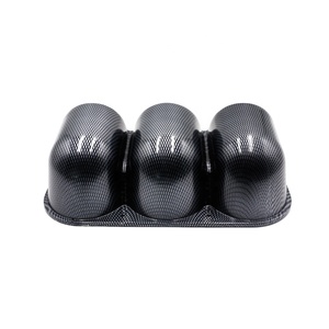 Compteur de voiture Porte-2 "52mm Carbone Noir Triple <span class=keywords><strong>Dash</strong></span> Mount Jauge Pod Compteur Voiture Pod support de Jauge - Product Image 4
