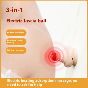 Balle de massage musculaire électrique OEM avec <span class=keywords><strong>ventouse</strong></span> d'entraînement balle de massage murale personnalisée en silicone souple pour les muscles - Product Image 3