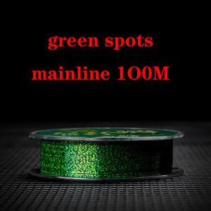 Linea principale da pesca verde Sub <span class=keywords><strong>Line</strong></span> 100M resistente all'usura tirare lenza da pesca in Nylon maculato costantemente - Product Image 3