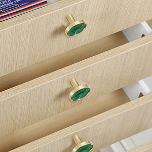 Poignée en alliage de zinc style nordique moderne américain, à trou unique, petite coquille de nacre, durable, pour <span class=keywords><strong>commode</strong></span> de chambre, cuisine, salon - Product Image 5