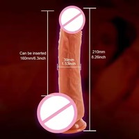 16cm Einführbarer Ferngesteuerter Realistischer Dildo für Frauen Weicher Heizender Vibrations-Dildo für Weibliche Masturbation Sexspielzeug