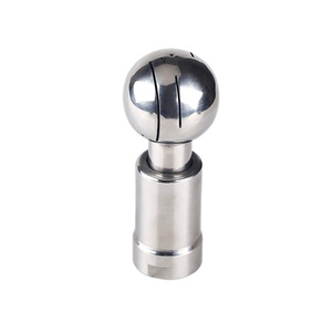 KQ Sanitary <span class=keywords><strong>DN</strong></span> 15 25 32 SS304 Boquilla de lavado de tanque de <span class=keywords><strong>360</strong></span> grados, 316 CIP Boquilla de limpieza de tanque giratorio, Bola de pulverización rotativa de limpieza - Product Image 1