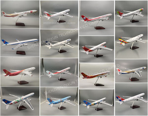 Nouveaux articles cadeaux tendance : Modèle d'<span class=keywords><strong>avion</strong></span> <span class=keywords><strong>Airbus</strong></span> A220 A221 A320 A330 A350 A380 à grande échelle de 47 cm avec lumières LED clignotantes et roues - Product Image 5