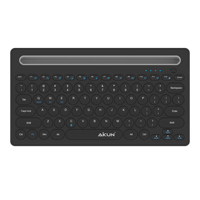 Clavier rechargeable triple solution BT 5.0 + 3.0 + 2.4Ghz - Connectez-vous à 3 appareils - Support pour mobile et iPad