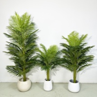 Plantes artificielles d'intérieur en pot de palmier décorations de table de jardin touch réel en gros