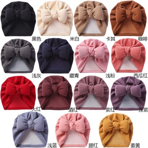 Gorros de turbante con lazo para bebé, gorro transpirable para niño pequeño, gorro para niñas de 0 a 12 meses - Product Image 3