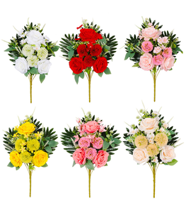 <span class=keywords><strong>Fleurs</strong></span> <span class=keywords><strong>artificielles</strong></span> pour <span class=keywords><strong>cimetière</strong></span> en 6 couleurs, décorations de tombes en plein air, roses, <span class=keywords><strong>fleurs</strong></span> commémoratives, décoration pour <span class=keywords><strong>cimetière</strong></span> et maison - Product Image 2