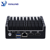Mini PC de bureau sans ventilateur Pfsense Firewall Nuc Computer avec 4*1000M LAN Port Ubuntu Win10 Industrial Firewall Stock disponible