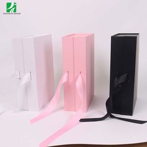 Professional Custom Luxury Cardboard Boxes Ribbon Magnetic Gift 20 X 25 Cell Phone Case Packaging Box