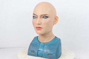 Masque Cosplay en <span class=keywords><strong>latex</strong></span> réaliste pour les seins en silicone Masquerade Full Face Halloween Party Faux masque en silicone pour les travestis Masques Diy - Product Image 2