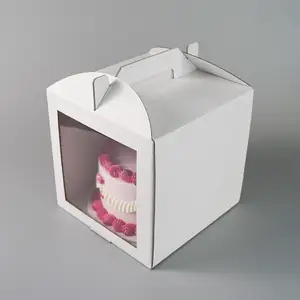 Tek tabakalı kek paketleme kutusu yeni varış toptan fiyat kağıt kek kutusu