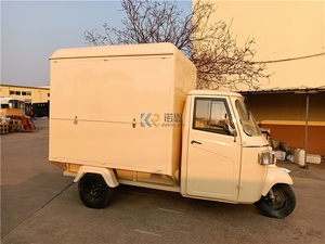 Bicicleta Eléctrica para Venta de Helados y Café, Triciclo, Camión de Comida Callejera, Carrito de Comida Rápida Móvil, Acero Inoxidable para Exteriores - Product Image 2