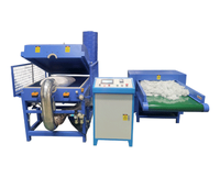 Machine de remplissage de coussins en fibres de kapok entièrement automatique de luxe J-001-A Sojet, contrôlée par PLC, capacité de 350 coussins/heure, 380V/220V