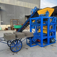 Machine à blocs de béton QT4-26 directement de l'usine, machine automatique de fabrication de pavés pleins et de briques creuses en ciment
