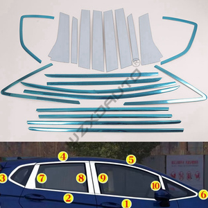 WZXD Car Steel <b>Window</b> Frame Sill Molding Strip Protective <b>Cover</b> Tim for Fit 2014 2015 - Product Image 2