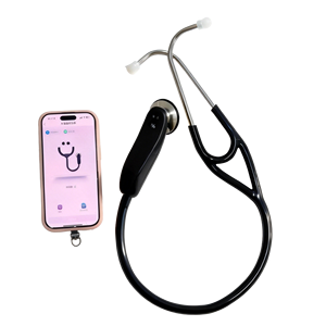 Estetoscopio Veterinario Bluetooth para Perros, Estetoscopio Digital Inalámbrico, Monitor Inteligente de Pulmones y Corazón para Clínicas Veterinarias - Product Image 1