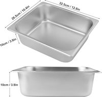 Bestseller 4 Zoll tiefe Edelstahl Dampf tisch pfannen Anti-Jamming Steam Pan