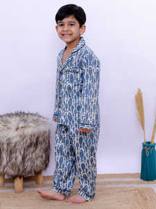 Ensemble de pyjamas en coton imprimé exclusif pour garçons, vêtements de maison, pantalons longs, vêtements chauds en flanelle pour la vente au détail, au prix de gros - Product Image 6