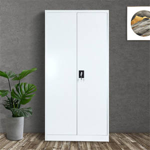 Armoire de rangement de fichiers verticale en acier moderne à deux portes pour le bureau de l'école - Product Image 5