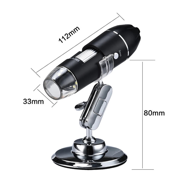 USB Electronic Microscope With 8PCS LED for Aesthetic Medicine Research Type-C Electronic Microscope X4D