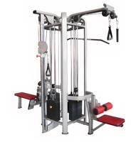 Équipement de musculation multifonctionnel Cheongar Commercial, machine à câbles à quatre stations en acier métallique pour l'entraînement musculaire