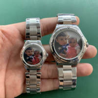 Relojes en Blanco para Sublimación para Parejas, Esfera Blanca, Reloj Desmontado, Piezas de Repuesto, Envío, Correa de Acero Inoxidable
