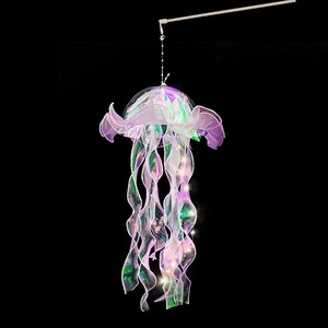 Qudoo Party finiva la lanterna di medusa portatile ha portato una lampada luminosa creativa sognante sul retro del mercato notturno della scuola colorato per bambini - Product Image 4