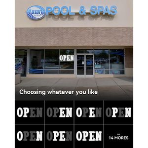 Open Sign 48x17 In Led Neon Light With <b>Remote</b> Control For Storefront Window Display - Product Image 4
