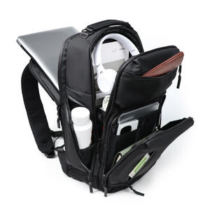 กระเป๋าเป้ธุรกิจ Super Factory สีดำ รุ่น Unisex น้ำหนักเบา ความจุขนาดใหญ่ มีช่องใส่แล็ปท็อป เหมาะสำหรับการเดินทางและการทำงาน - Product Image 3