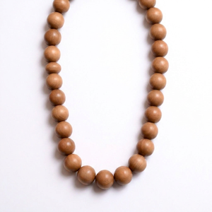 Riddhi Siddhi Round Wood Beads for Necklace Making Natural Dark Golden Brown 6mm Loose Beads From Rajasthan <b>Box</b> Packed - Product Image 1