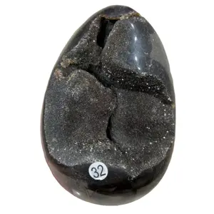 Großhandel natürliche Septa rium Geode Ei heilende Kristalls teine Cluster Fengshui Handwerk für die Dekoration