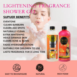 <span class=keywords><strong>Gel</strong></span> <span class=keywords><strong>de</strong></span> <span class=keywords><strong>Baño</strong></span> Blanqueador <span class=keywords><strong>de</strong></span> Piel con Retinol y Rosa, 1000 ml, Nicotinamida, Hidratante Profundo, Blanqueador Corporal - Product Image 6