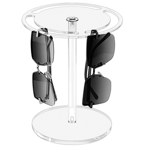 Support <span class=keywords><strong>de</strong></span> Présentation Rotatif à 360° pour Lunettes <span class=keywords><strong>de</strong></span> Soleil en Acrylique Transparent, Modèle <span class=keywords><strong>de</strong></span> Bureau Noir - Product Image 1