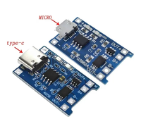 TP4056 5V 1A Micro-USB 18650 Typ-C Lithium-Akku Ladeboard Lademodul mit Schutzfunktion Doppelfunktionen 18650