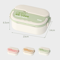 Vente en gros YUEDISI Boîte à lunch à double compartiment en acier inoxydable Rectangle pour enfants Travail en plein air Préservation de voyage