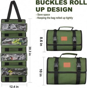 Bolsa de Herramientas Enrollable con Muestra Gratis, Organizador de Llaves, Organizador de Herramientas Multiusos, Bolsa de Herramientas para Motocicleta y Automóvil - Product Image 6