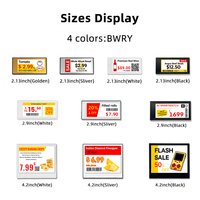 Étiquette de prix Zhsunyco ultra-fine NFC en papier électronique ABS, 2,13 pouces, étiquette de rayon fine pour la vente au détail