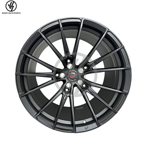 Jantes en alliage d'aluminium forgé multi-rayons noir mat personnalisables, 19-24 pouces, ajustement précis 1:1, pour rétrofit/amélioration W205 - Product Image 1