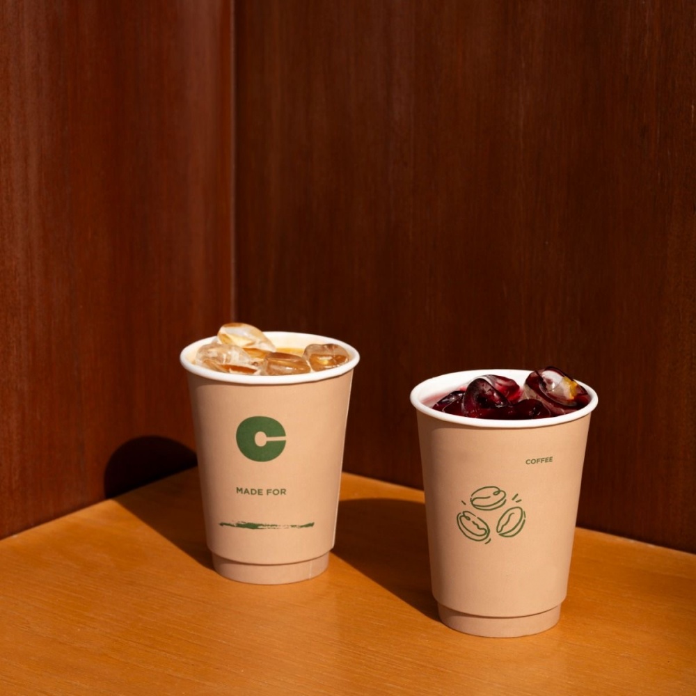 Custom Print 4oz Cardboard Paper Coffee Cups, Disposable Coffee Paper Cup with Lid, Double Wall Coffee Bubble Tea Hot Drink Cup