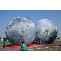 Méga ballon gonflable de lune décoration extérieure publicité planètes gonflables sphère d'air